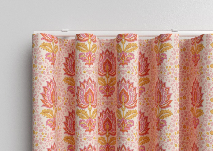 Petal & Block Lotus Blossom, Sunset - Made to Measure Curtains - Image 13